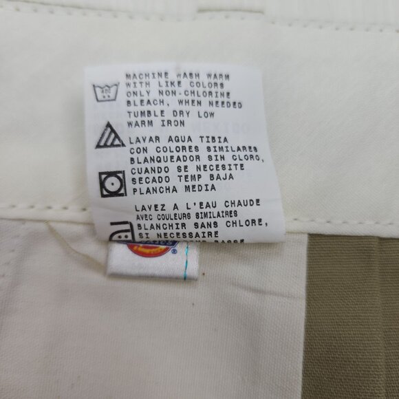 Dickies Mens Pleated Front Easy Care Shorts 48 Classic Work Stain Release Khaki - Picture 7 of 8